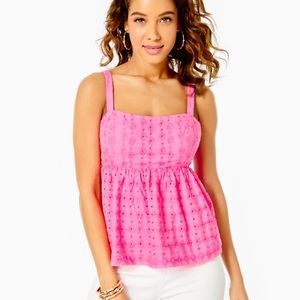 Lilly Pulitzer Michela Babydoll Eyelet Cami